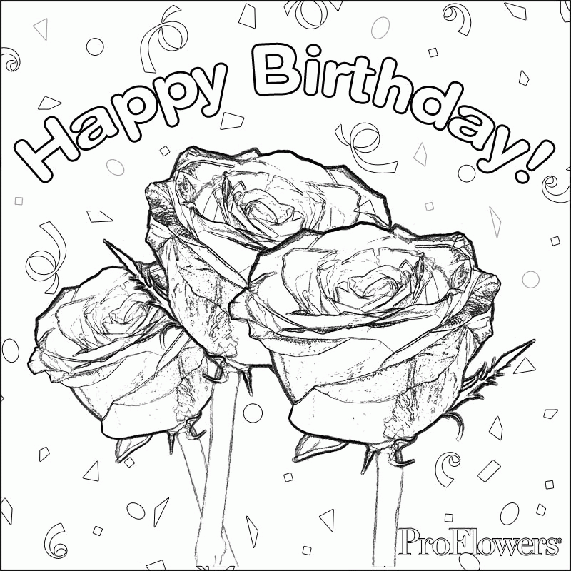 Coloring Pages Birthday Card For Boy - Coloring Home