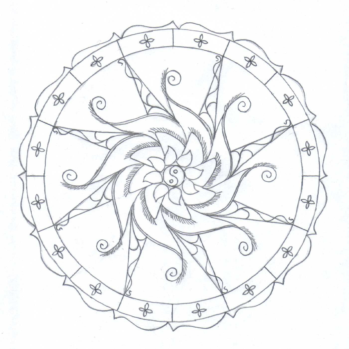 fractal coloring pages for kids