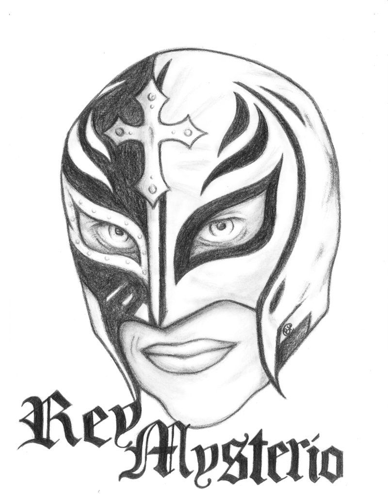 Rey Mysterio Coloring Pages Related Keywords & Suggestions - Rey ...