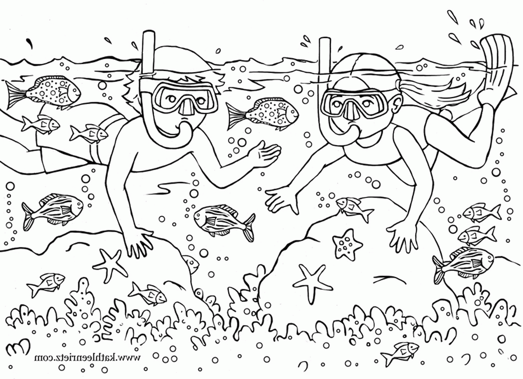 Summer Fun Printable Coloring Pages - Coloring Home