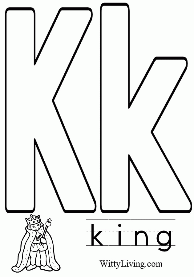 Preschool Letter K Coloring Pages - Coloring Page
