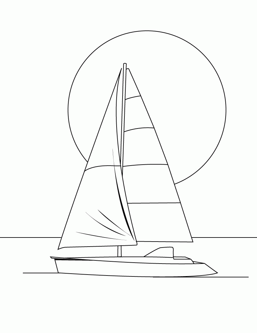 sailboats coloring pages