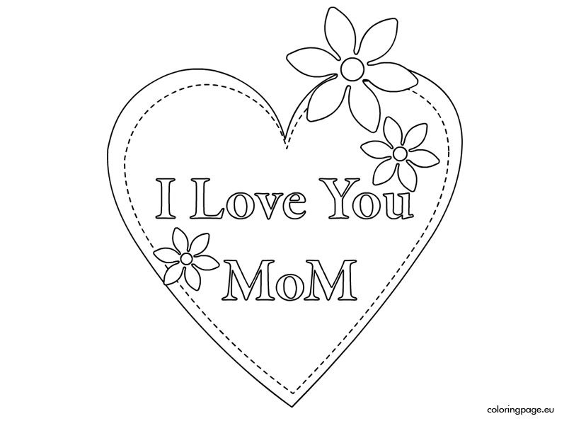 i8 love you mom coloring pages - Clip Art Library