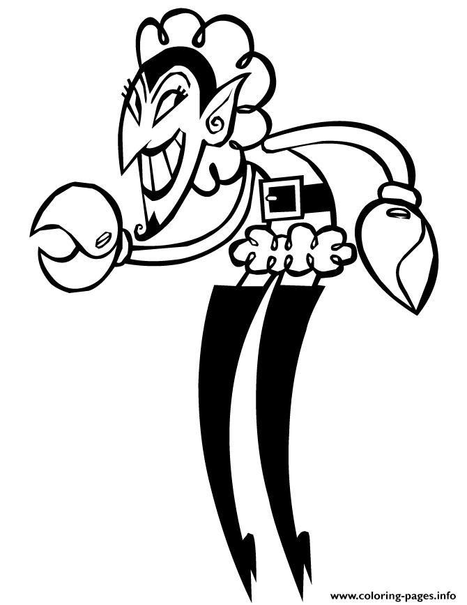 Powerpuff Girls Bad Guy Character Him Coloring page Printable