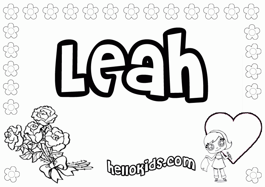 Coloring Pages Of My Name - Coloring Home
