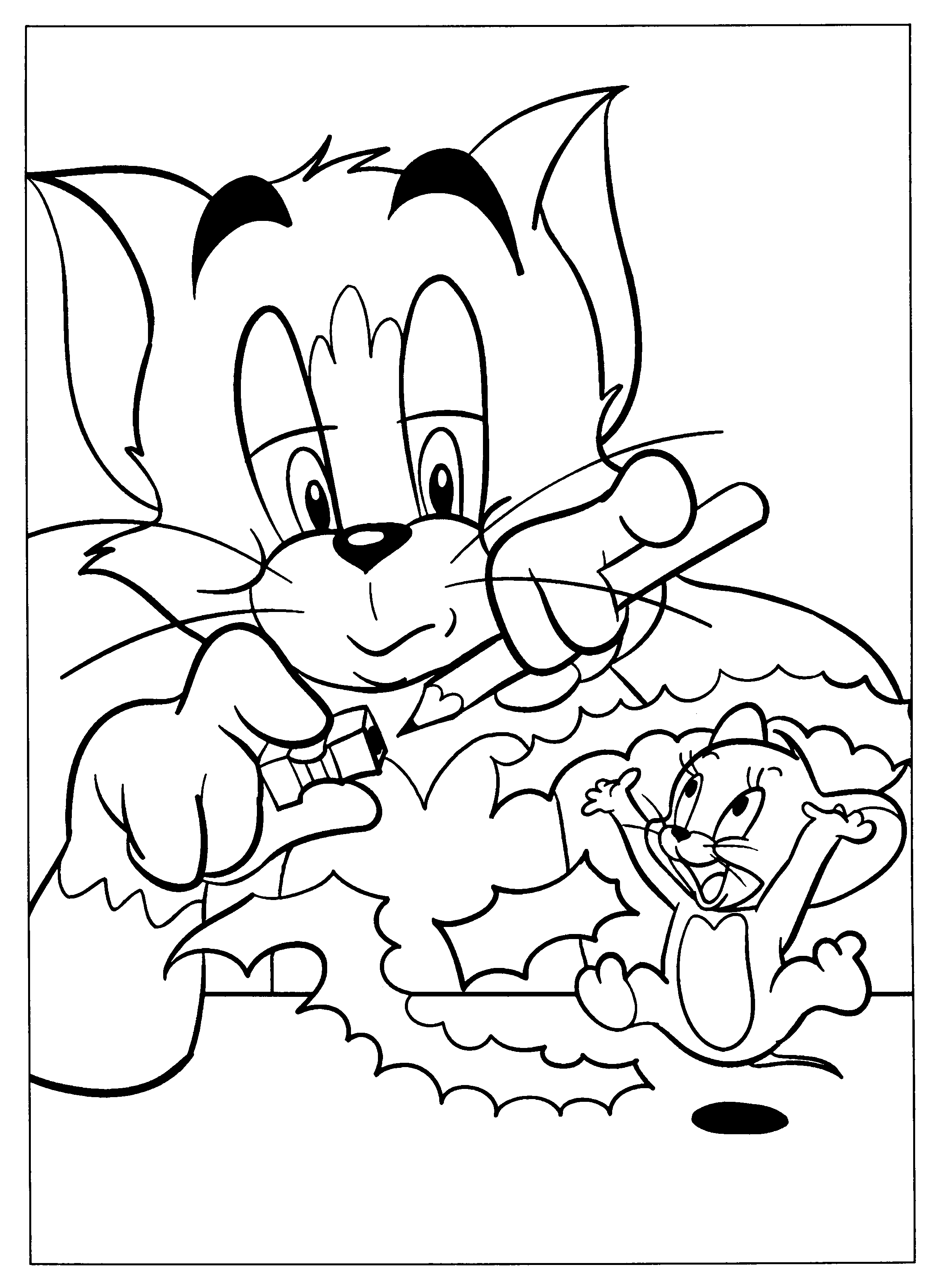 Coloring Page   Tom And Jerry Coloring Pages 20   Coloring Home