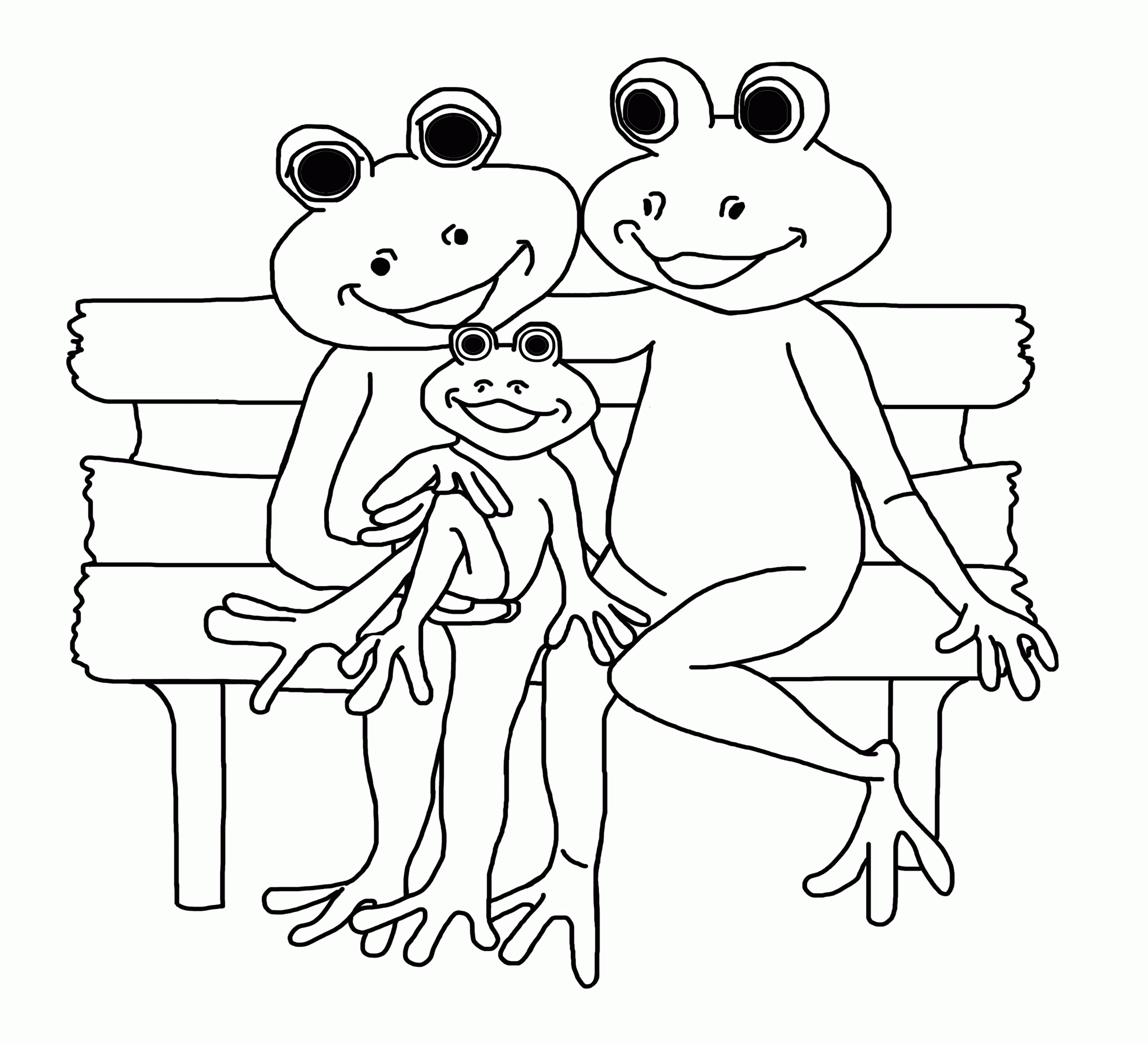 7 Pics of Frog Mom Coloring Pages - Frog Family Coloring Pages ...