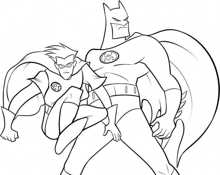 Batman And Robin To The Rescue Coloring Pages For Kids 260593 