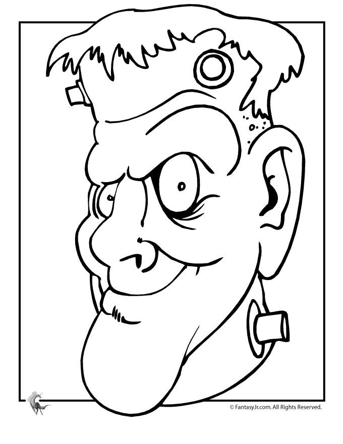 Frankenstein Coloring Page - Coloring Home