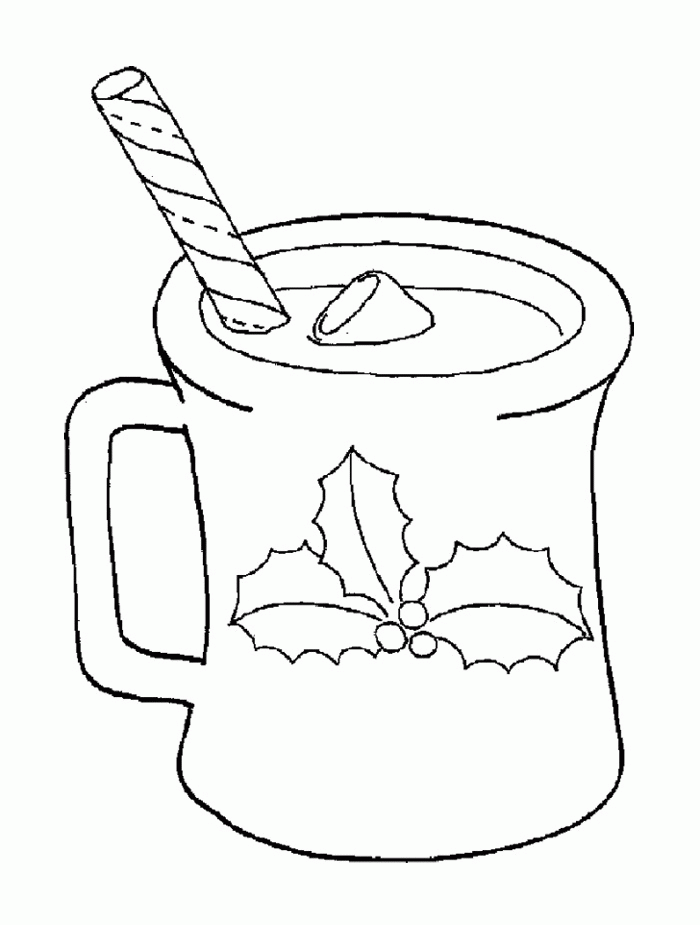 Hot Chocolate Coloring Page Coloring Home