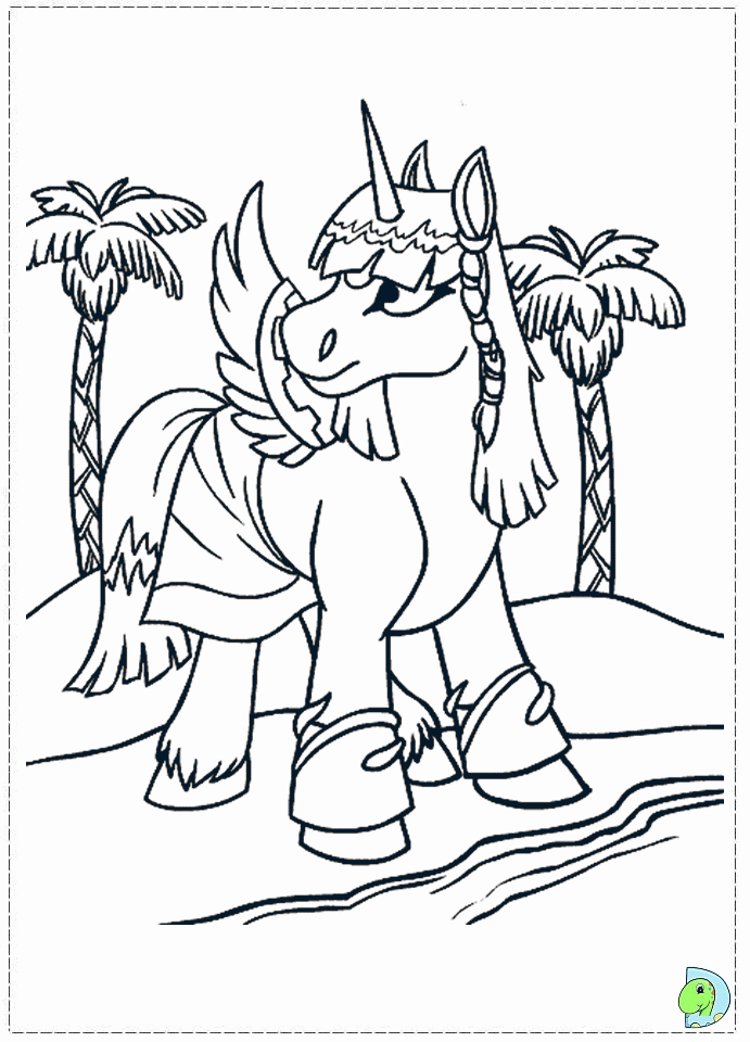 Neopets and the Lost Desert coloring page