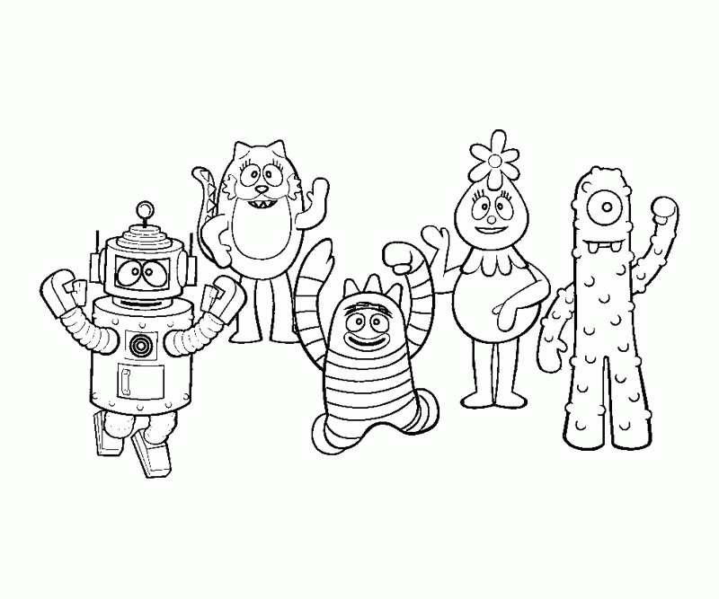 Coloring Pages For Yo Gabba Gabba