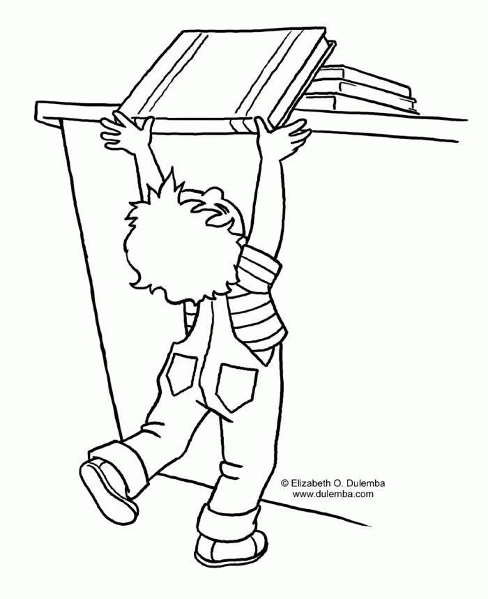 Library Coloring Pages | 99coloring.com
