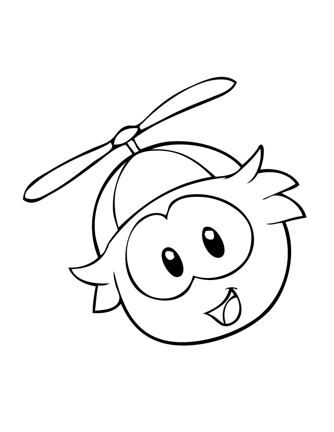d puffle Colouring Pages