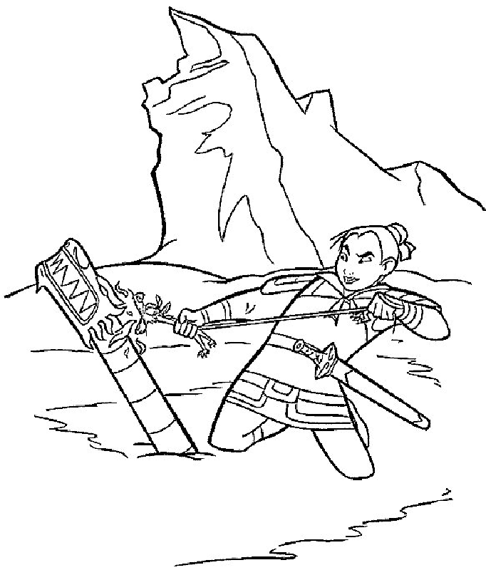 Free Printable Mulan Coloring Pages For Kids