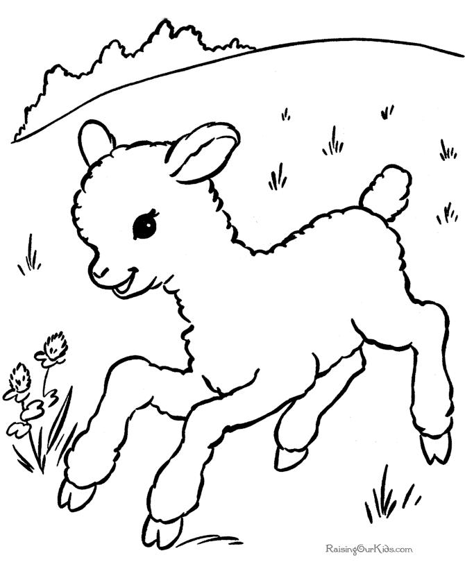 Colouring pages for Easter - 007