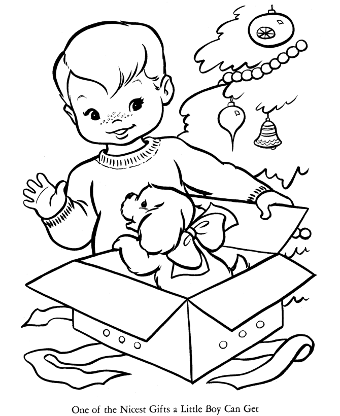 Christmas Present Coloring Pages 7 Comgif