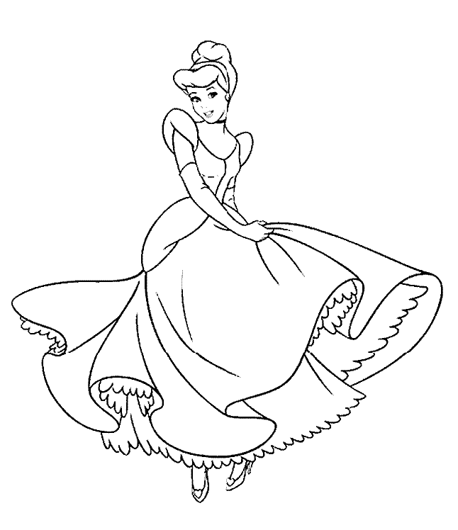 Coloring Page Of Cinderella Disney Princess Pictures Photos Images 