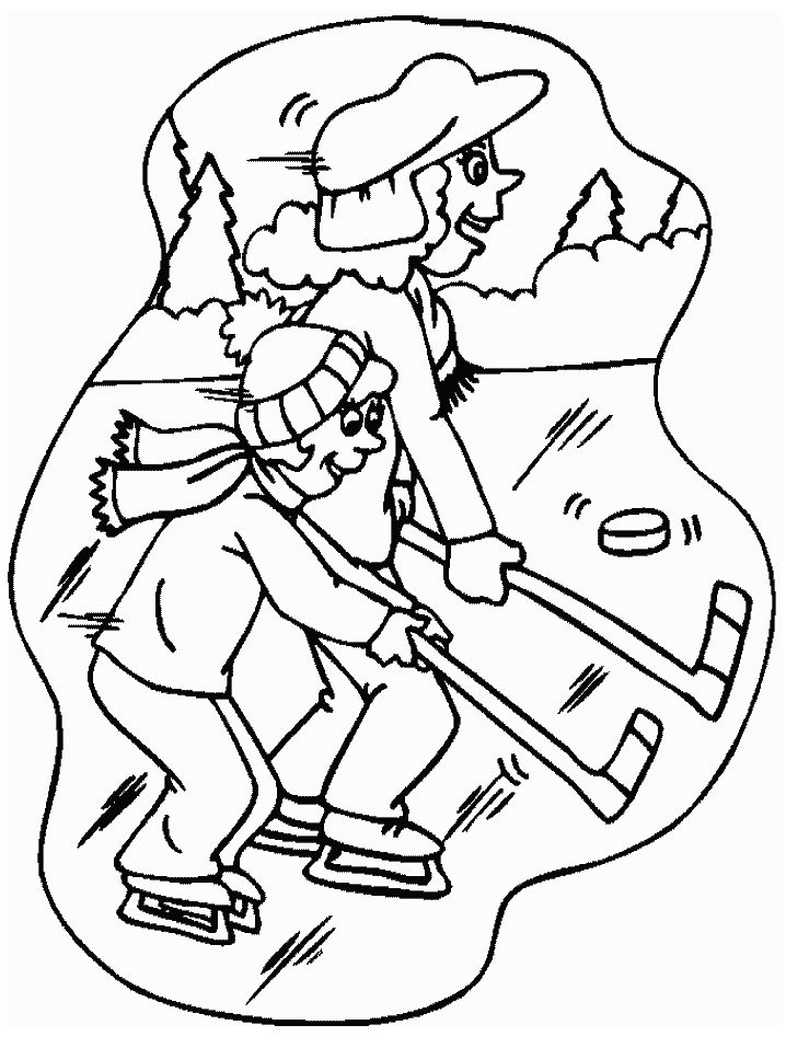 Hockey 7 Sports Coloring Pages & Coloring Book