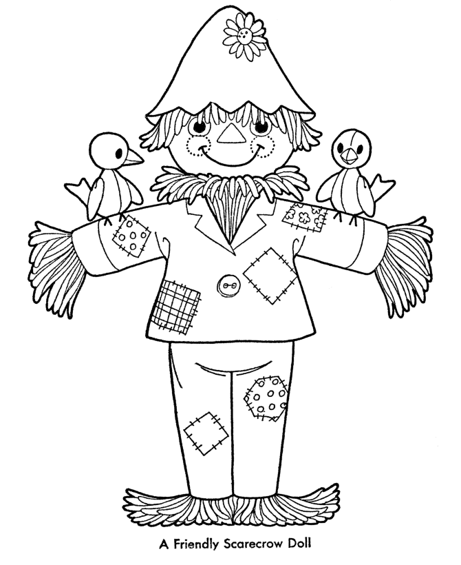 27 Scarecrow Coloring Pages | Free Coloring Page Site