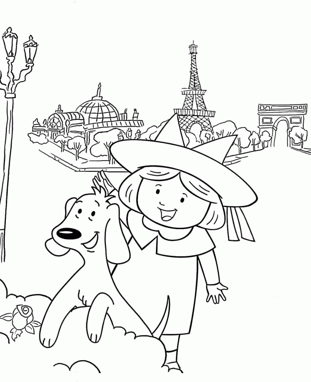 Madeline With Dog Coloring Pages Madeline Coloring Pages 175813 