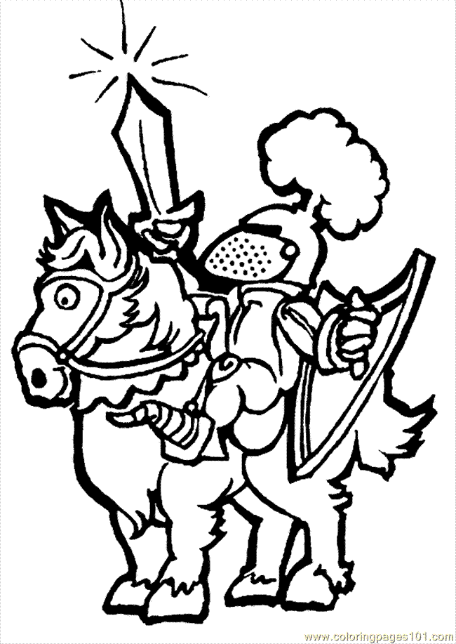 Coloring Pages Ing Princess Coloring Page 04 (Peoples > knights 