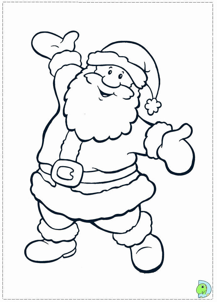 Santa Claus coloring page- DinoKids.