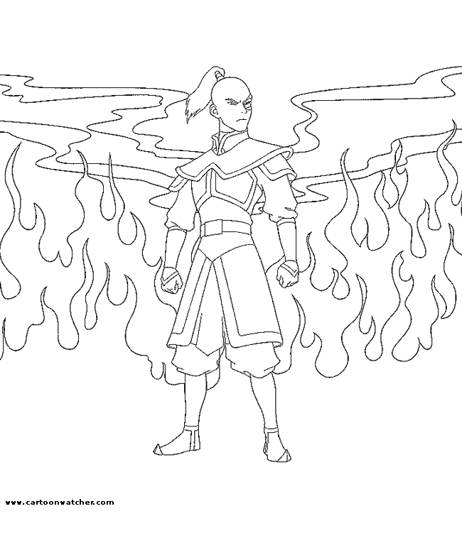 Zuko Coloring Pages : Coloring Book Area Best Source for Coloring 