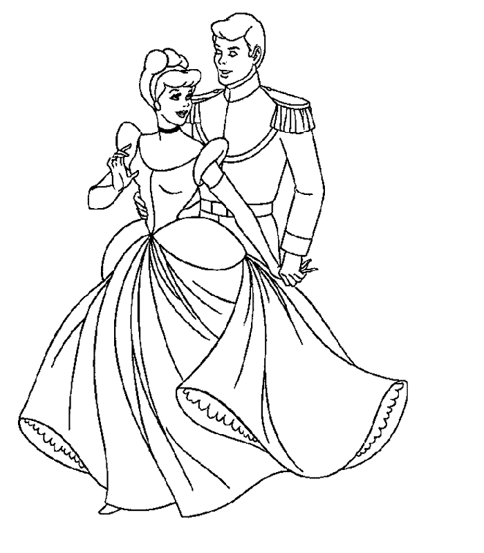 Cinderella coloring pages - Cinderella - Disney - cute princess #5 