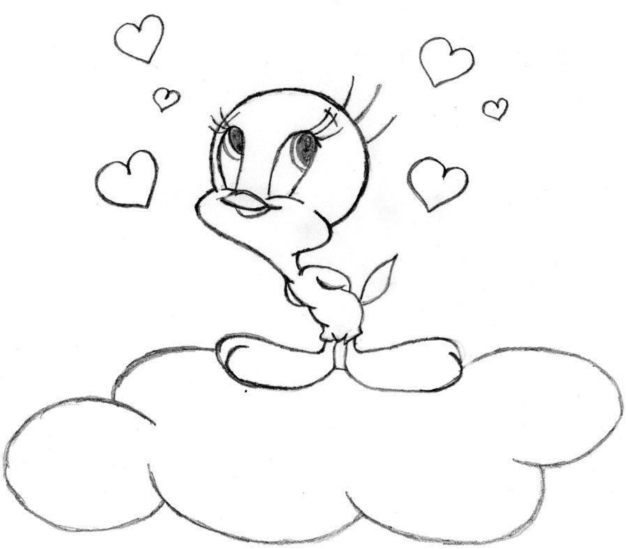 drawing of Tweety Bird by PridesCrossing on deviantART