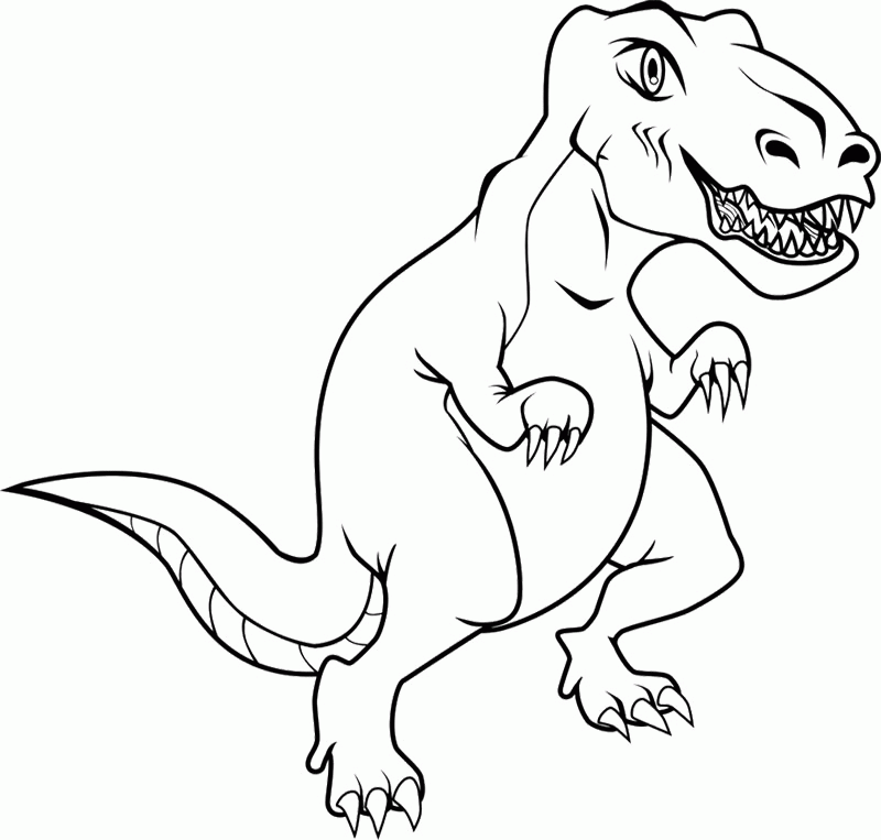And T Rex Coloring Page Is Part Of Dinosaurs Coloring Pages