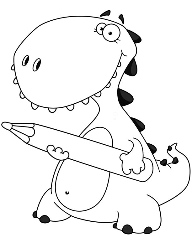 Baby Dinosaur Coloring Pages - Coloring Home