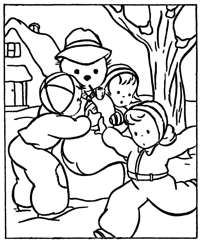 Download Make Snowball Winter Themed Coloring Pages Or Print Make 