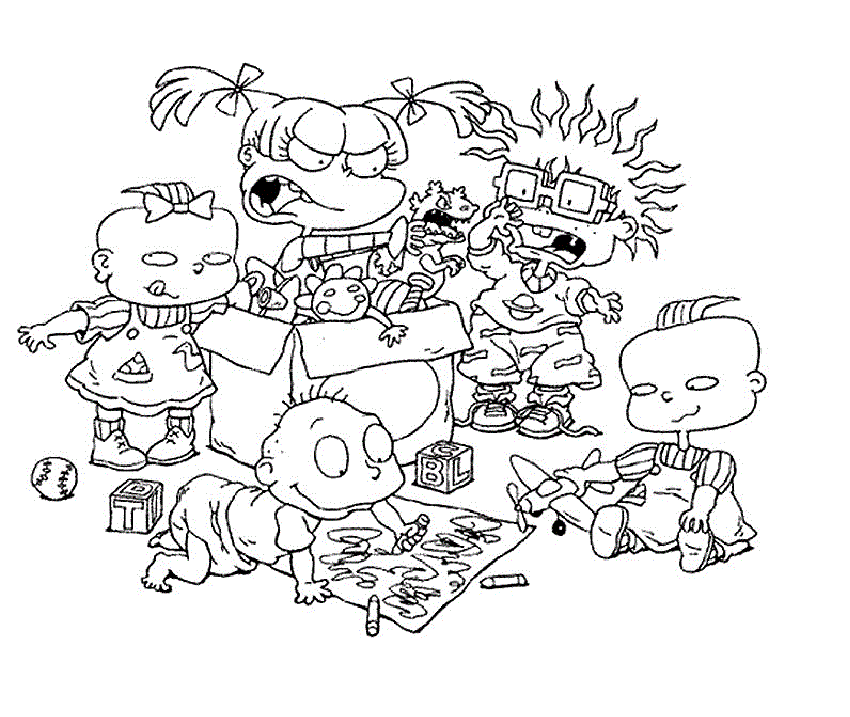 Rugrats Printable Coloring Pages Coloring Home