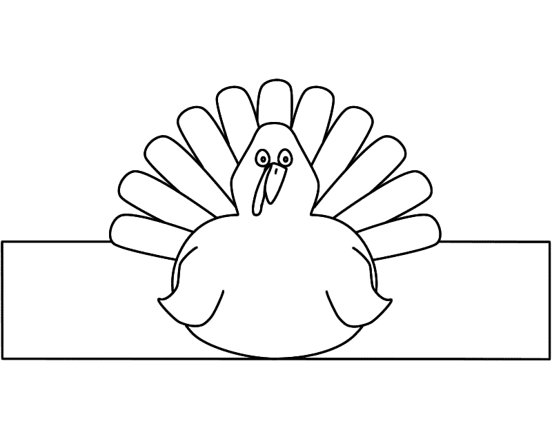 thanksgiving-decoration-turkey-paper-craft-black-and-white