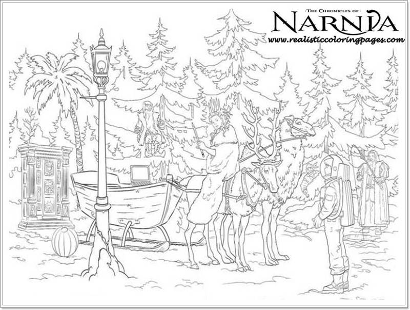Chronicles Of Narnia Colouring Sheet | Realistic Coloring Pages