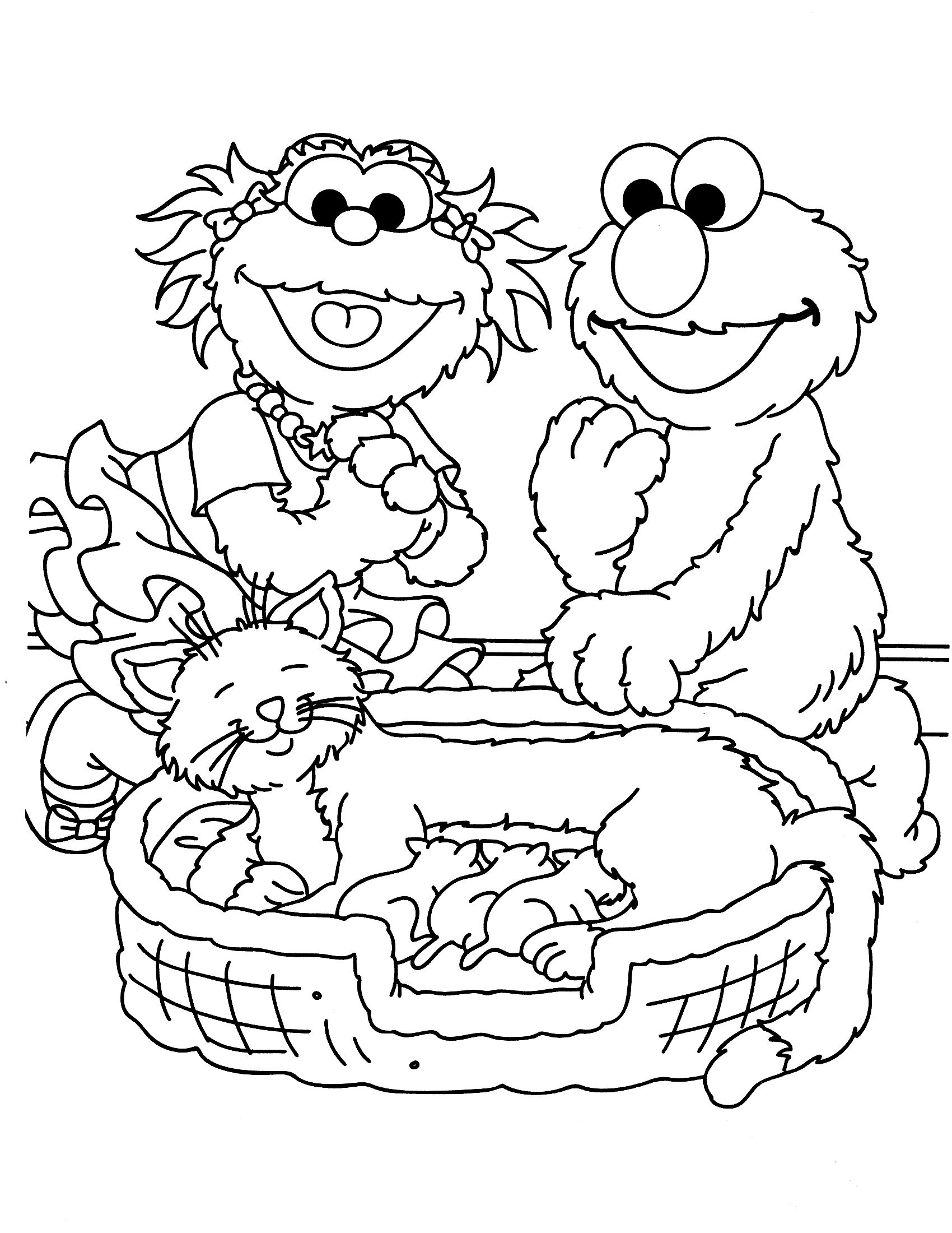 Sesame Street Coloring Pages Games Sesame Street Coloring Pages / It