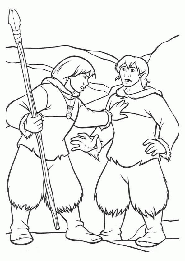 Brother bear Coloring Pages - Coloringpages1001.com