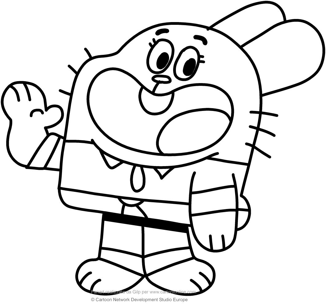 Gumball Coloring Pages - Coloring Pages For Children