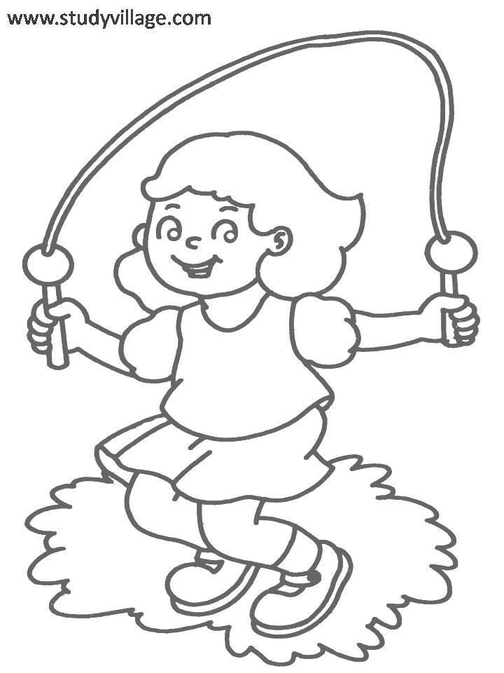 Free coloring pages of physical fitness | Coloring pages ...