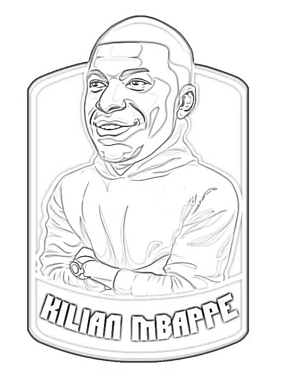 Kylian Mbappé 7 Coloring Page - Free Printable Coloring Pages for Kids