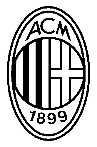 Coloring page Soccer : Milan AC badge 26
