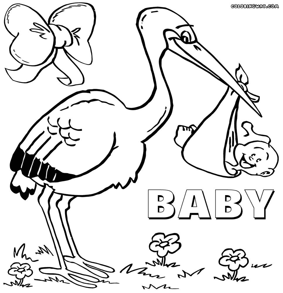 Newborn Baby Shower Coloring Page ...pinterest.com