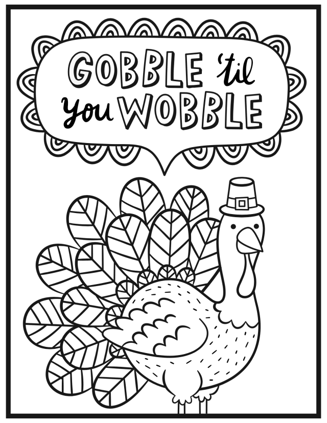 Download Free Thanksgiving Coloring Pages For Adults Kids Happiness Is Homemade Coloring Home