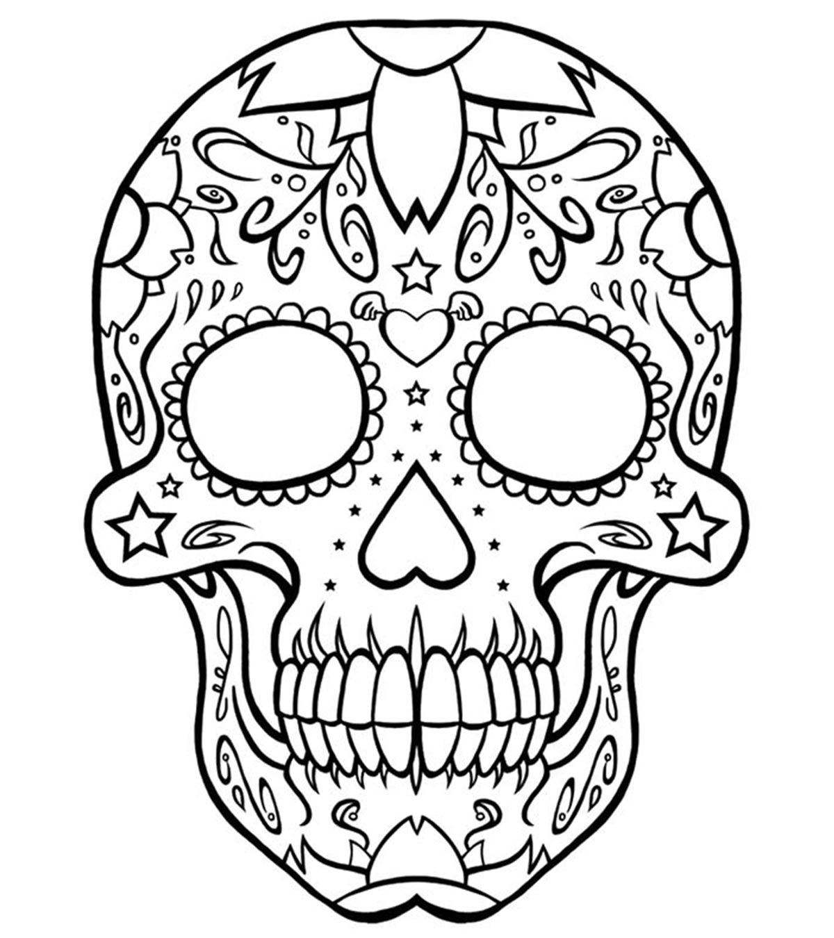 Top 15 Skull Coloring Pages For Your Little One