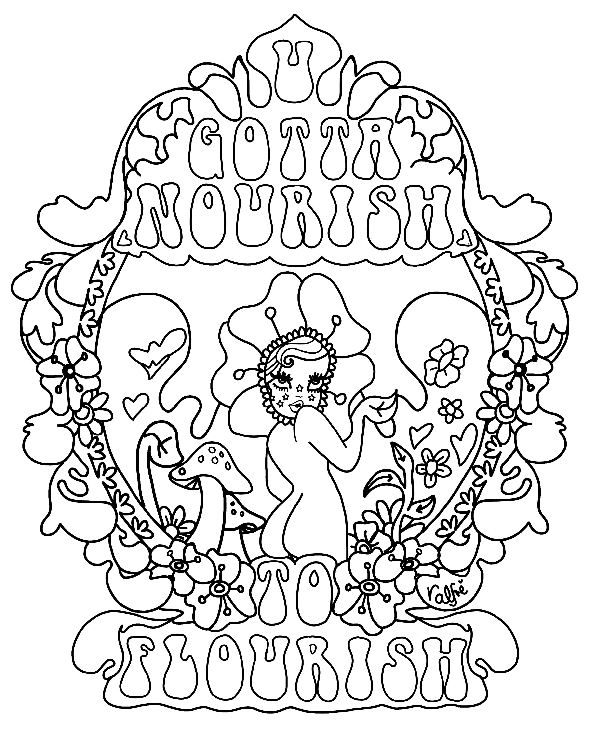 Weed High Coloring Pages