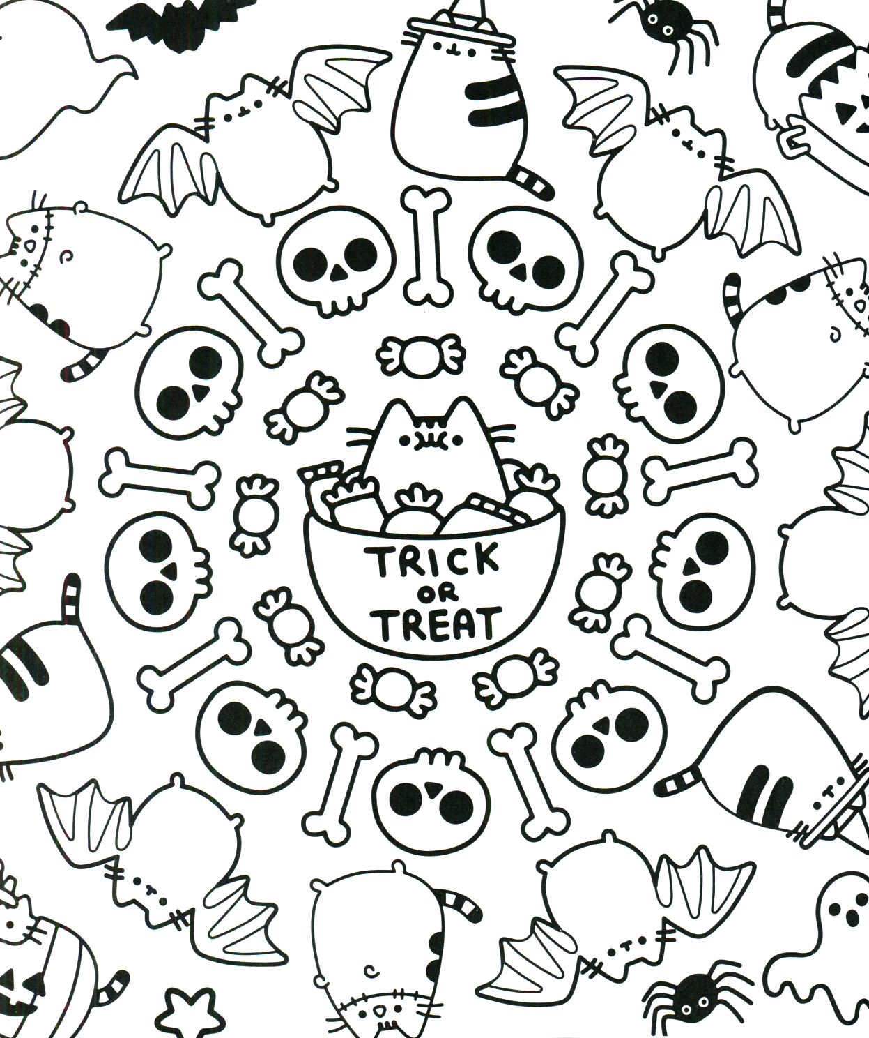 Cute Halloween Coloring Pages - Best Coloring Pages For Kids - Coloring