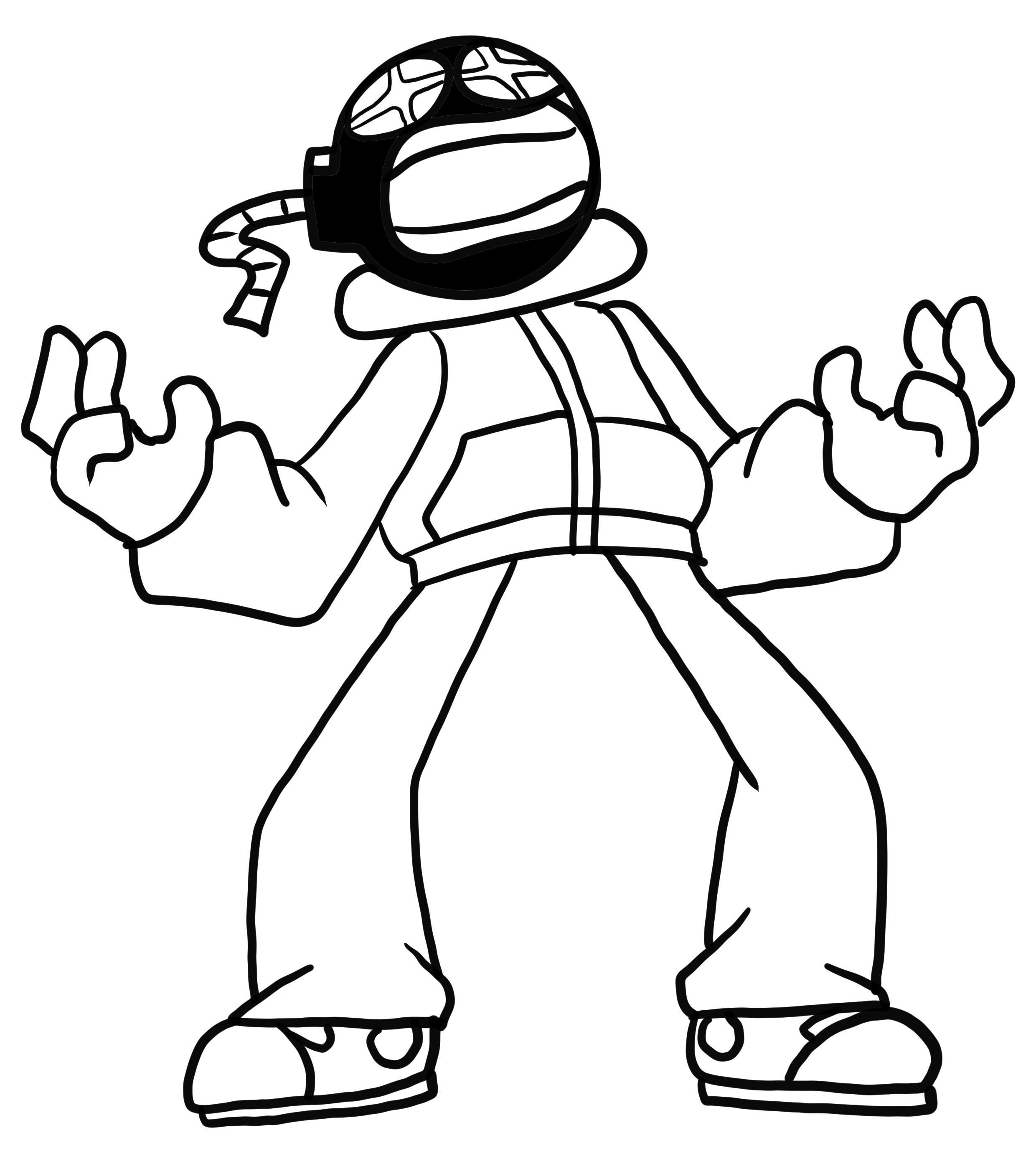 Whitty from Friday Night Funkin coloring page