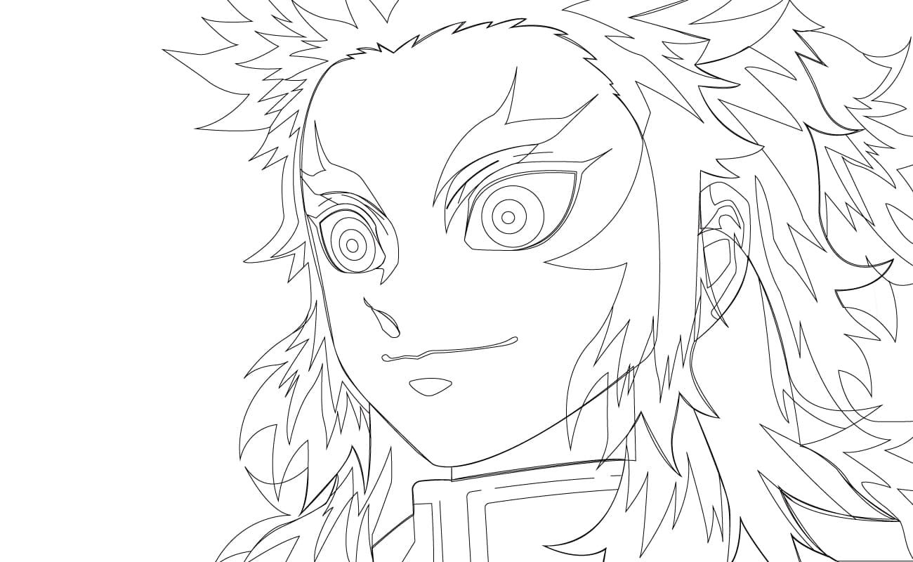 Rengoku Coloring Pages - Coloring Home