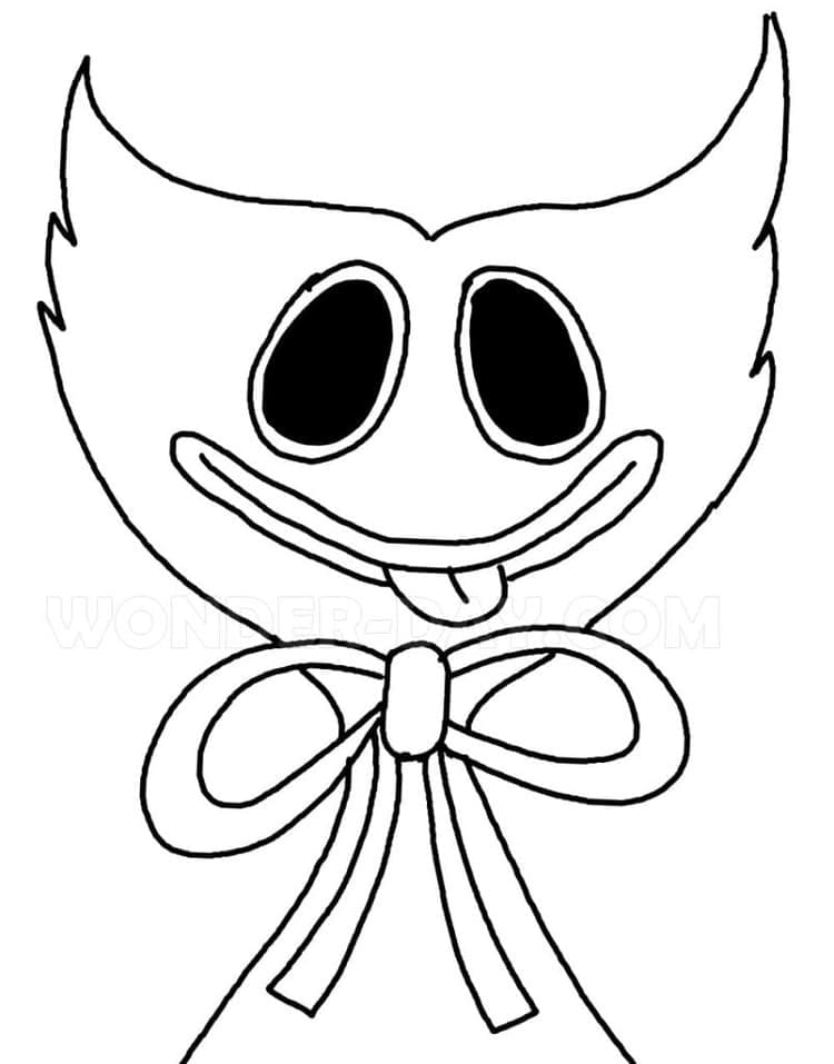 Cute Huggy Wuggy Coloring Page - Free Printable Coloring Pages for Kids